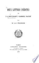 Deux lettres inédites de J.J. Bouchard à Gabriel Naudé