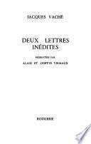 Deux lettres inédites