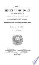 Deux manuscrits provençaux du XIVe siècle