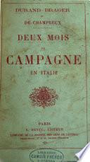 Deux mois de campagne en Italie