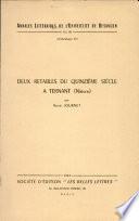Deux retables du XVè siècle à Ternant