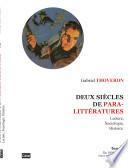 Deux siècles de paralittératures. Lecture, sociologie, histoire. Tome 2 (de 1895 à 1995).