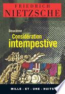 Deuxième considération intempestive