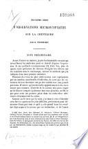 Deuxième série d'observations microscopiques sur la chevelure