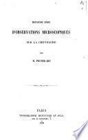 Deuxième série d'observations microscopiques sur la chevelure