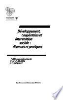 Développement, coopération et intervention sociale