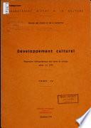 Développement culturel