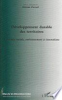 Développement durable des territoires