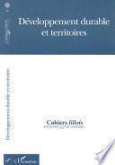 Développement durable et territoires