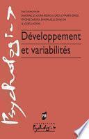 Développement et variabilités