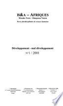 Développement, mal développement