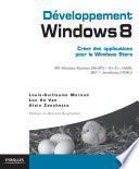 Développement Windows 8 - Créer des applications pour le Windows Store