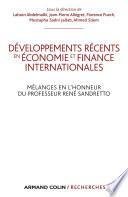 Développements récents en économie et finances internationales