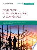 Développer et mettre en oeuvre la compétence
