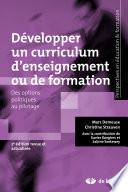 Développer un curriculum d'enseignement ou de formation