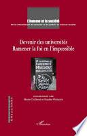 Devenir des universités