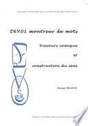 Devos montreur de mots