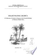 Dialectologia Arabica