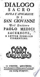 Dialogo sacro sopra l'Apocalisse di San Giovanni, etc