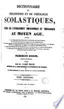 Dicionnaire de philosophie et de théologie scolastiques