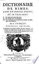 Dictionaire de rimes