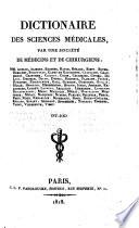 Dictionaire des sciences medicales