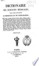 Dictionaire des sciences médicales