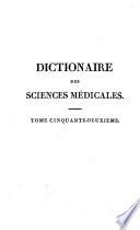 Dictionaire des sciences médicales