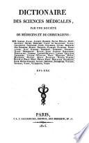 Dictionaire des sciences medicales