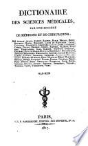 Dictionaire des sciences medicales