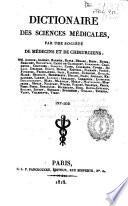Dictionaire des sciences médicales