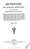 Dictionaire Des Sciences Médicales, Par Une Société De Médicins Et De Chirurgiens