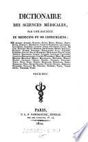 Dictionaire Des Sciences Médicales, Par Une Société De Médicins Et De Chirurgiens