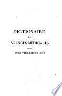 Dictionaire des sciences medicalespar une societe de medecins et de chirurgiens