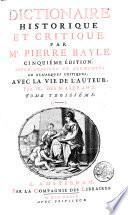 Dictionaire historique et critique