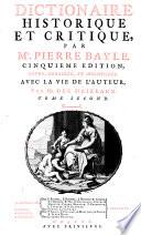 Dictionaire Historique Et Critique