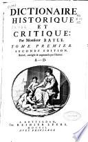 Dictionaire historique et crítique