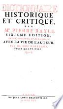 Dictionaire historique et critique