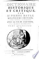 Dictionaire historique et critique