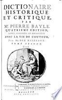 Dictionaire [!] historique et critique