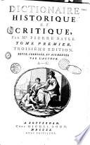 Dictionaire historique et critique