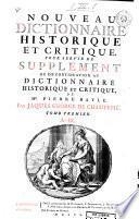*Dictionaire historique et critique
