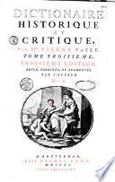 Dictionaire historique et critique