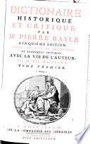 Dictionaire Historique Et Critique