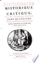 Dictionaire historique et critique, par Mr. Pierre Bayle