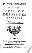 Dictionaire...historique portatif des Femmes celebres