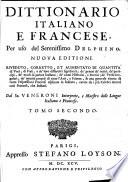 Dictionaire Italien et François