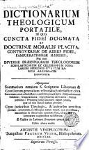 Dictionarium theologicum portatile