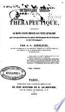 Dictionnaire abrégé de thérapeutique
