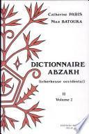 Dictionnaire abzakh